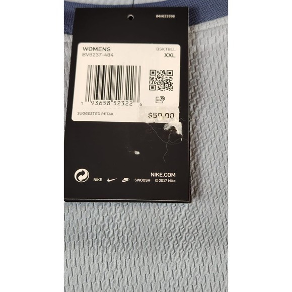 Nike Gray/baby Blue Who Said Women Was Not Meant To Fly Basketball Top Size XXL - Picture 6 of 9